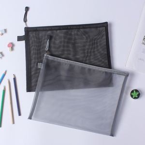 Hot Sale Durable Nylon Transparent A5 <b>Document</b> Bag Portable Anti-Deformation Zipper File Bag Mesh Zipper Pouch <b>Holder</b> Students - Product Image 4