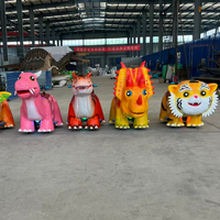 Manège pour enfants en forme de dinosaure, équipement d'amusement à monnayeur pour aire de jeux intérieure
