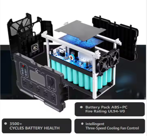 LifePo4พลังงานสำรองฉุกเฉิน120V 3072WH 3600W สถานีพลังงานสำรองในบ้านเตรียมไ<span class=keywords><strong>ว</strong></span>้สำหรับไฟฟ้าดับ - Product Image 4