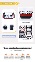 Kit de télécommande hydraulique à 4 leviers avec bouton d'arrêt d'urgence pour excavatrice et chargeuse, garantie de 2 ans
