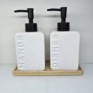 Nuovo Set da Bagno in Ceramica Personalizzato e Durevole, Design di Lusso in 3 Pezzi - Product Image 4