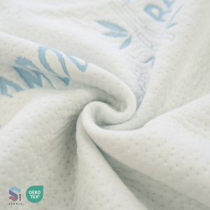 ผ้าโพลีเอสเตอร์ไม้ไผ่ผ้าถักแจ็คการ์ดระบายอากาศสิ่งทอสำหรับที่นอน280gsm ท็อปเปอร์ - Product Image 1