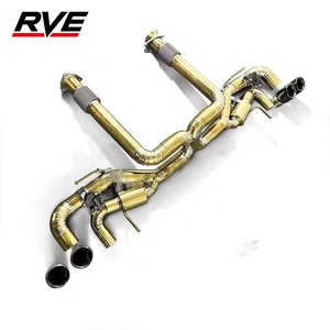 ระบบท่อไอเสียไทเทเนียม RVE สำหรับ Corvette C8 Z06 Catback Exhaust ใช้ได้กับวาล์ว OEM พร้อมปลายท่อคาร์บอนไฟเบอร์สำหรับรถยนต์ - Product Image 6