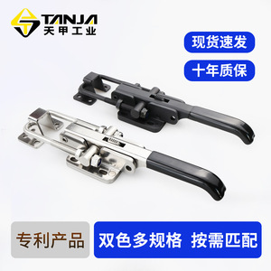 TANYA มือจับประตูล็อคตัวเองได้ สแตนเลส 304 สำหรับงานหนัก ใช้กับโรงรถ/โรงเก็บของ ปรับได้ ไม่ใช้กุญแจ ดีไซน์อุตสาหกรรม - Product Image 2