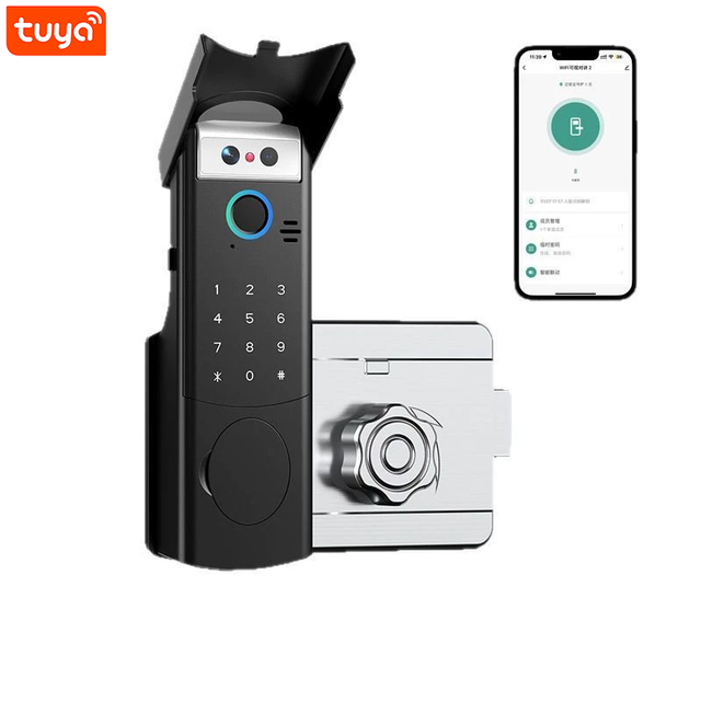 Vertexis 3D Face Recognition Smart Door Lock Fingerprint Keyless Entry Tuya WiFi App Remote Unlock Video Intercom Waterproof