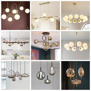 Lampara Colgante De TechoペンダントライトE27ベースロフトシーリングライトロン素材レトロ工業用ハンギングランプシャンデリア - Product Image 3