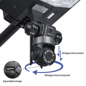 Thẻ Sim năng lượng mặt trời ánh sáng đường phố với Camera <span class=keywords><strong>CCTV</strong></span> 4 gam tích hợp năng lượng mặt trời đèn đường ngoài trời <span class=keywords><strong>cctv</strong></span> <span class=keywords><strong>LED</strong></span> năng lượng mặt trời đèn đường với máy ảnh - Product Image 3