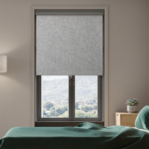 Stores verticaux occultants sans cordon, style romain, design moderne uni, isolation thermique, protection UV, tissu extérieur - Product Image 3