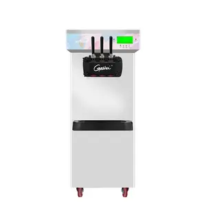 2021 Goshen Factory Direct Sale Commercial Ice Cream Maker Standing Type Three Handles Easy To Operate Soft Ice Cream Machine