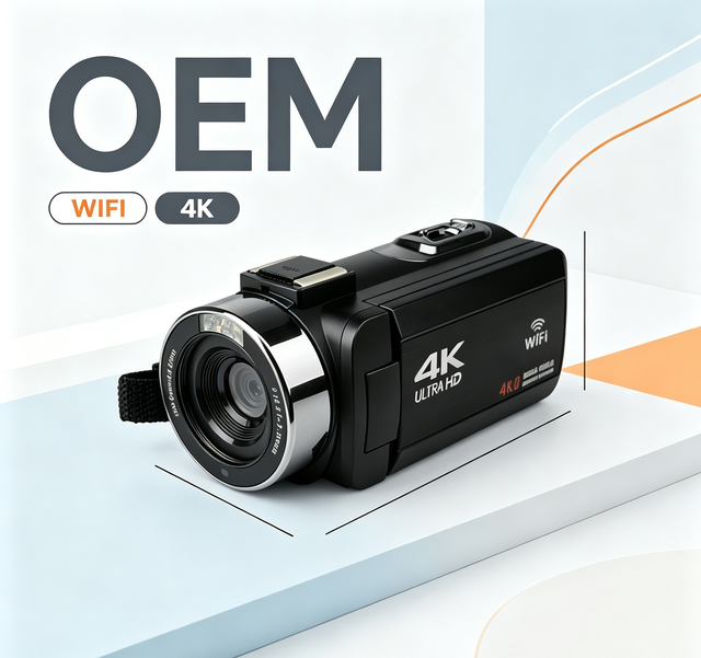 Premium 4K/60FPS Camcorder 48MP 18X Zoom Time-Lapse Webcam Live Streaming 256GB Vlog Video Camera