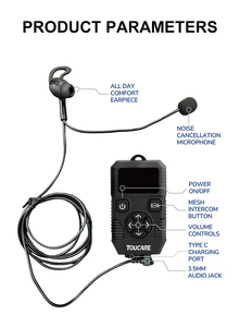 Intercom Mesh TOUCARE T6S <span class=keywords><strong>pour</strong></span> 8 Motards, Portée 1,2 KM, IP67, Réduction de Bruit DSP <span class=keywords><strong>pour</strong></span> les Tours en Groupe - Product Image 3