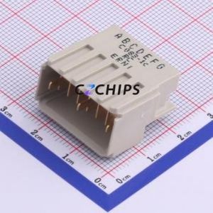 254018-E Board-to-Board & Backplane Connector Bent Lead Through Hole,P=3mm Connector 28P 3mm Right Angle Insert - Product Image 1
