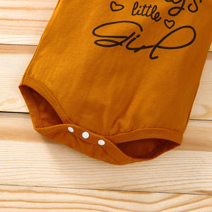 Tienda de Ropa para Bebés, Conjuntos de Romper de Algodón con Estampado Floral para Niñas, con Faldas Largas y Top, al por Mayor - Product Image 3