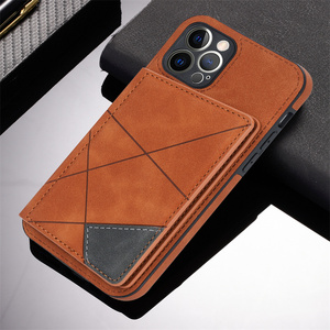 Étui de téléphone portable en cuir PU de luxe pour iPhone 15 14 13 12 11 Pro Max Xs Xr Xs Max, porte-cartes, <span class=keywords><strong>pochette</strong></span> de protection - Product Image 6