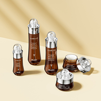 Emballage de soins de la peau en verre dégradé personnalisé unique Lotion hydratante 3040 100 120 ml Conteneur bouteille et pot avec bouchon de luxe