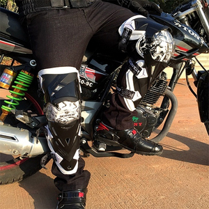 Protections de <span class=keywords><strong>genoux</strong></span> de <span class=keywords><strong>motocross</strong></span> professionnelles personnalisées et flexibles pour adultes, protection complète en 2 parties, sports de plein air, tout-terrain - Product Image 6