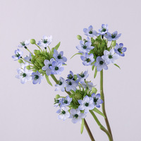Kunstbloemen Enkelvoudige Fluwelen Bloemsteel Wit 40cm voor Bloemvaas, Bruidsboeket & DIY knutselwerk
