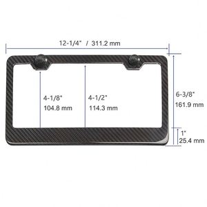Factory Direct Sales Car Accessories 2026 Carbon Fiber <b>License</b> Plate <b>Frame</b> for USA - Product Image 3