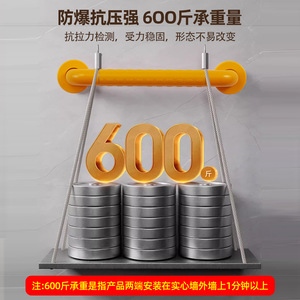 ราวจับสแตนเลสกันลื่น รับน้ำหนักได้ 300 กก. ราวจับนิรภัยในห้องน้ำสำหรับผู้สูงอายุ - Product Image 4