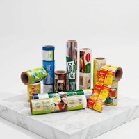 Film laminé personnalisé en rouleau pour machines d'emballage automatiques, film imprimé de qualité alimentaire pour snacks et biscuits