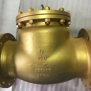 Válvula de Retención con Brida de Bronce Níquel-Aluminio C95800, Resistente a la Corrosión para Medios Acuosos Ácidos, Estructura Estándar Americana y Japonesa - Product Image 4