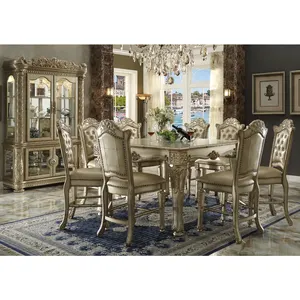 터키 스타일 사각형 모양 바 테이블 8 좌석 일반 의자 와인 사이드 보드 캐비닛 바 및 레스토랑 테이블 및 의자