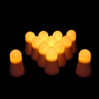 Lot de 12 bougies LED de fête à piles, en cire véritable, sans flamme, lumières LED pour mariage, décoration intérieure, base de chargement