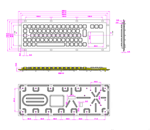 IP65 Wasserdichtes Vandalensicheres Edelstahl-Industrietastatur-Panel mit USB-Anschluss und Touchpad für Kiosk und CNC-Fräsen - Product Image 6