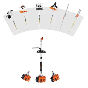 4 em 1 Multi funções Ferramentas Gasolina Grass Cutter Farm Garden 33cc 43ccCC Gás Power Grass String Trimmer Machine