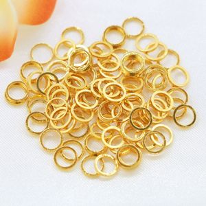Anneaux en cuivre à boucle fermée de 10 mm, plaqués or, perles dispersées pour la fabrication de bijoux DIY - Product Image 3