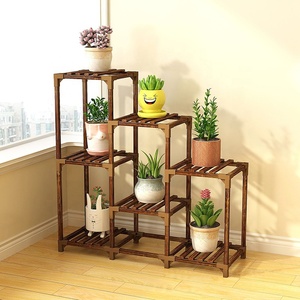 <span class=keywords><strong>Support</strong></span> à plantes à plusieurs niveaux en bois massif d'eucalyptus K&B, porte-pot <span class=keywords><strong>de</strong></span> <span class=keywords><strong>fleurs</strong></span> - Product Image 3
