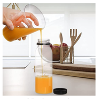 Vide 250ml 300ml 350ml 500ml rond jetable en plastique PET sans BPA eau minérale potable