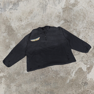 Pull à capuche personnalisé pour homme en molleton 100% coton avec fermeture éclair, motif imprimé lettres, coupe ample, écologique, poids du tissu 380-450g - Product Image 2