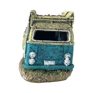 Decorazione per Acquario in Resina, Tubo per Pompa d'Aria, Auto Abbandonata, Decorazione per Vasca dei Pesci - Product Image 5