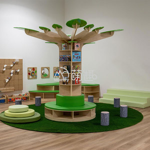 Moetry, diseño atractivo, silla de huevo con forma de cebolla, silla de ocio interior de madera para biblioteca juvenil, área de lectura para niños pequeños - Product Image 4