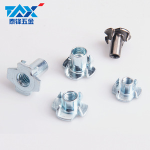 GDTYF Four Prong Nails M6 M8 Zinc Plated Cabinet Furniture Fasteners - Product Image 1