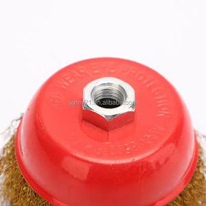 100 * 16毫米不锈钢丝杯砂轮刷磨盘抛光木板铝金属锈 - Product Image 3