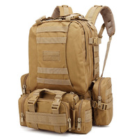 Sac à dos tactique de camouflage de grande capacité pour hommes doublure en polyester de voyage d'alpinisme de plein air imperméable à la mode