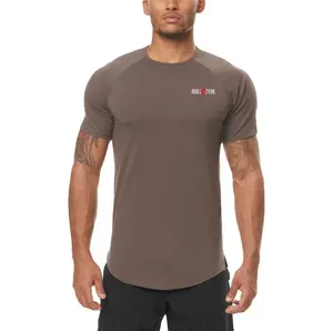 ओएम/ओडम रनिंग स्लिम फिट टी-शर्ट त्वरित शुष्क जिम कसरत मांसपेशियों के कपड़े बॉडीबिल्डिंग फिटनेस स्पोर्टी पुरुषों की आकस्मिक प्रशिक्षण शर्ट