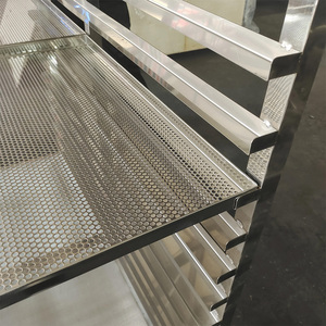 Chariot à main <span class=keywords><strong>en</strong></span> acier inoxydable sur mesure, chariot à pousser facile à nettoyer, résistant à la corrosion, pour usage industriel et commercial - Product Image 6
