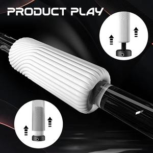 Nuevo Masturbador Eléctrico Masculino con Copa de Estimulación de Pene de TPE con 2 Modos de Calentamiento - Product Image 6