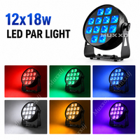 Projecteur LED Par 12x18W RGBAW UV 6-en-1 avec contrôle Wi-Fi et application, éclairage de scène pour événements