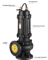 Pompe submersible industrielle WQ haute puissance en acier inoxydable pour eaux usées domestiques – Vente en gros