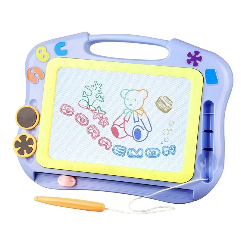 Educational Toys for Kids Travel Games Magna Doodle Board Writing Colorful Erasable Sketching Pad Magnetic Drawing Board