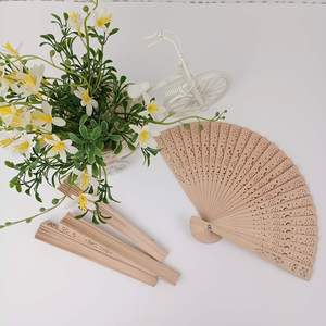Abanicos Plegables de Madera de Sándalo, Abanicos de Mano Personalizados con Logotipo, Abanicos al por Mayor para Regalo - Product Image 5