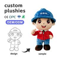 Jouets en peluche pour enfants, animaux en peluche personnalisés, jouets pour enfants pour les cadeaux de fête d'anniversaire, décoration de la chambre d'enfant