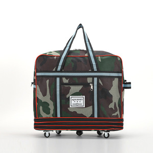 New Foldable Airline Check-in Bag Oxford Multi-layer Outdoor Travel Bag Super Large <b>Storage</b> Duffle Bag With Universal Wheels - Product Image 4