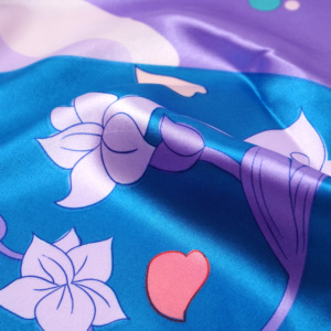 Wholesale Popular Fashionable <b>Edge</b> Satin Hair Bonnets New Design 90cm*90cm Custom Printed <b>square</b> Women Scarf - Product Image 3