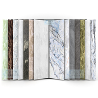 Feuille de marbre en PVC de type livre de taille personnalisée panneau UV présentoir pour carreaux de céramique et pierre pour salle d'exposition
