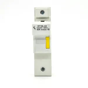 Compact, panel-mount filler-sealed AC 690V 63A 14*51 RT fuses for electrical control panels.
